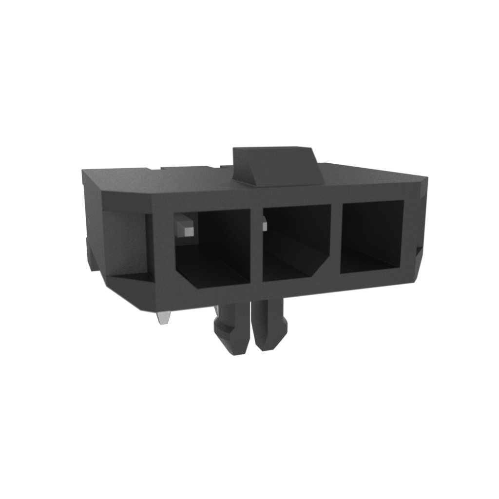 Amphenol Communications Solutions-10136654-0311LF Steckverbinderleisten und Leiterplattenbuchsen Conn Wire to Board M 3Power POS 3mm Solder RA Side Entry Thru-Hole Minitek® Tray