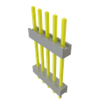 Conn Board Stacker HDR 5 POS 2.54mm Solder ST Top Entry Thru-Hole Bulk