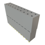 Conn Elevated Socket SKT 20 POS 2.54mm Solder ST Top Entry Thru-Hole Tiger Buy™ Tube
