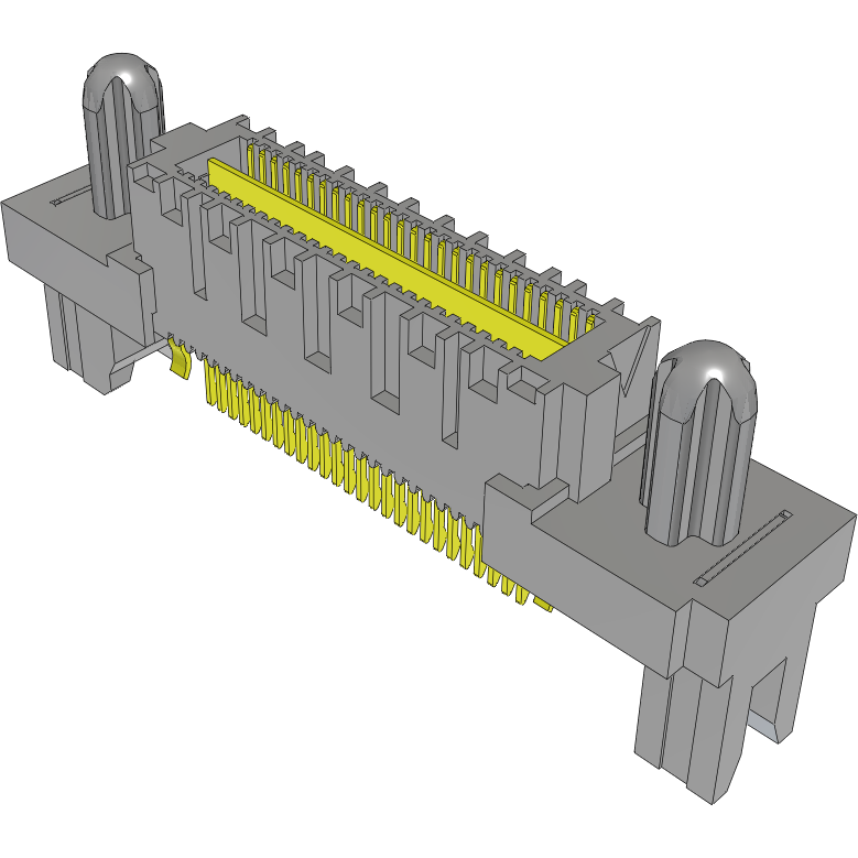 Samtec-QMS-026-01-SL-D-EM2 Steckverbinderleisten und Leiterplattenbuchsen Conn Micro High Speed Terminal Strip HDR 26 POS 0.635mm Solder ST Edge Mount Tray