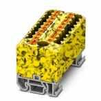 PHOENIX CONTACT-3274230 Blocs de raccordement de terminaux Conn Distribution Terminal Block 19 POS Spring Clamp DIN Rail/Panel Mount 24A