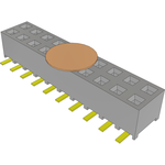 Conn Socket Strip SKT 20 POS 2mm Solder ST Top Entry SMD TIGER EYE™ T/R