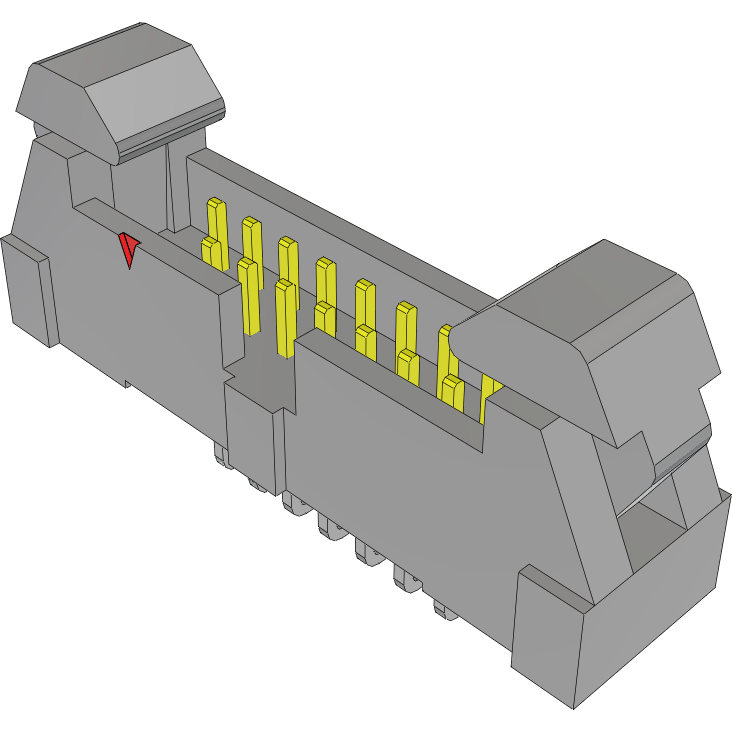 Samtec-EHT-108-01-F-D-RA-01 Connector Headers and PCB Receptacles Conn Ejector Header HDR 16 POS 2mm Solder RA Side Entry Thru-Hole Tube