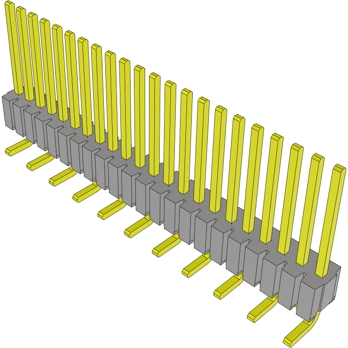Samtec-HTMS-122-53-S-S-SM Connector Headers and PCB Receptacles Conn Unshrouded Header HDR 22 POS 1.27mm Solder ST Top Entry SMD Tube