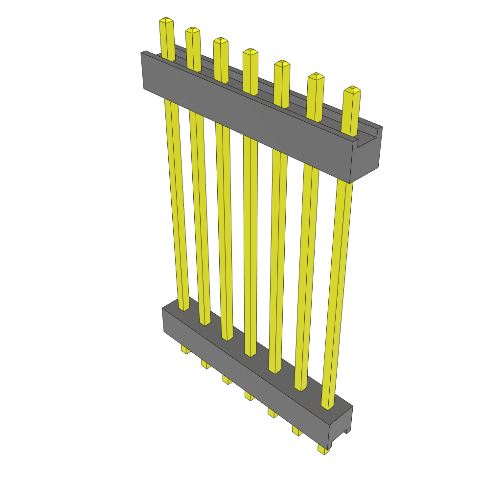Samtec-ZW-07-20-T-S-950-090 Piastre connettori e prese PCB Conn Board Stacker HDR 7 POS 2.54mm Solder ST Top Entry Thru-Hole Bulk