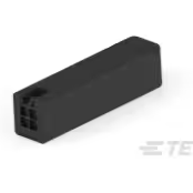 TE Connectivity-293735-1 连接器配件 Connector Accessories Cover Kit Straight Black Box/Carton