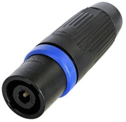 Neutrik Group-NLT4MXX-BAG Steckverbinder für Audio und Video 4 pole male cable connector, black metal housing, chuck type strain relief