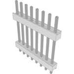 Conn Board Stacker HDR 8 POS 2.54mm Solder ST Top Entry Thru-Hole Bulk