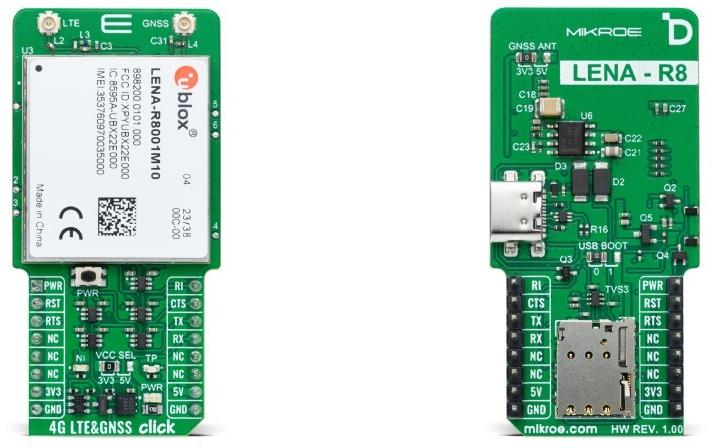 MikroElektronika-MIKROE-5890  LENA-R8001M10-00C RF Transceiver Click Board