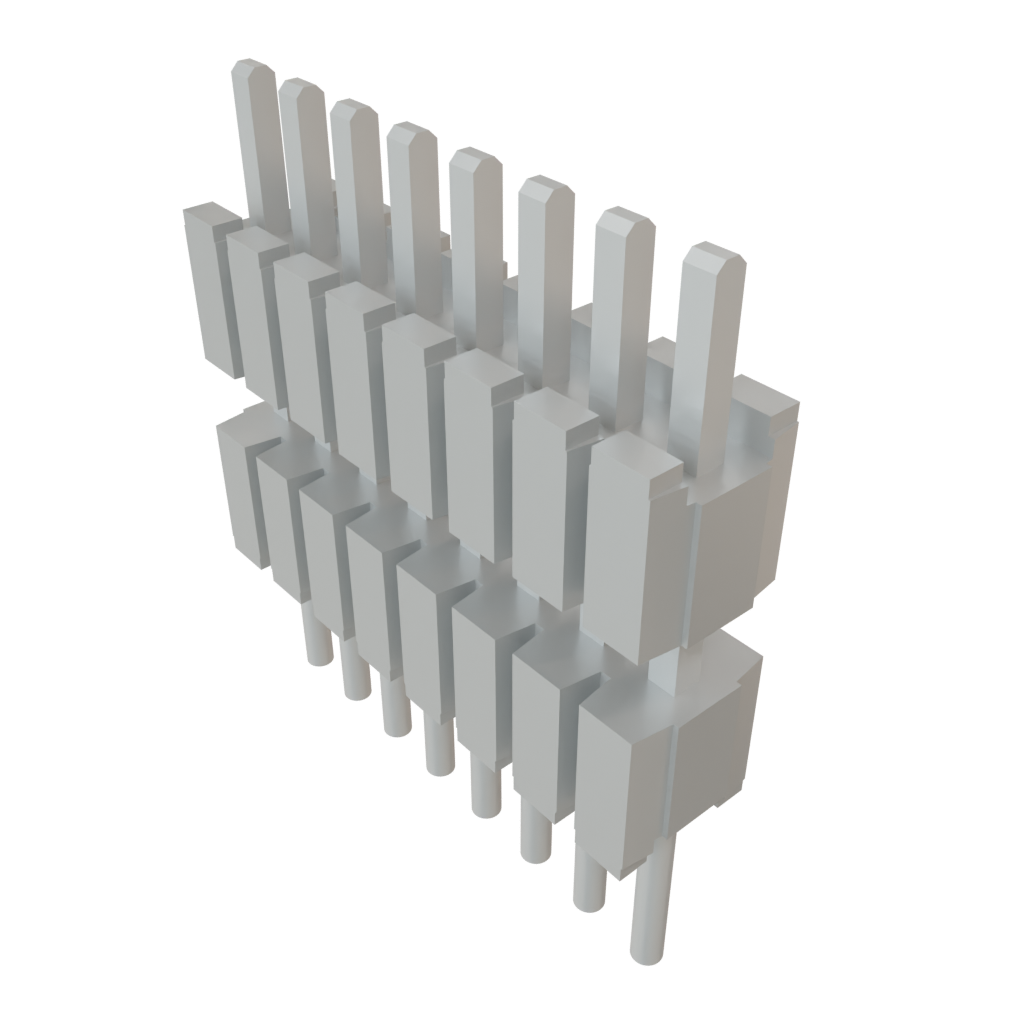 Samtec-DWM-08-01-T-S-250 Embases de raccordement et réceptacles PCB Conn Board Stacker HDR 8 POS 1.27mm Solder ST Thru-Hole Tube