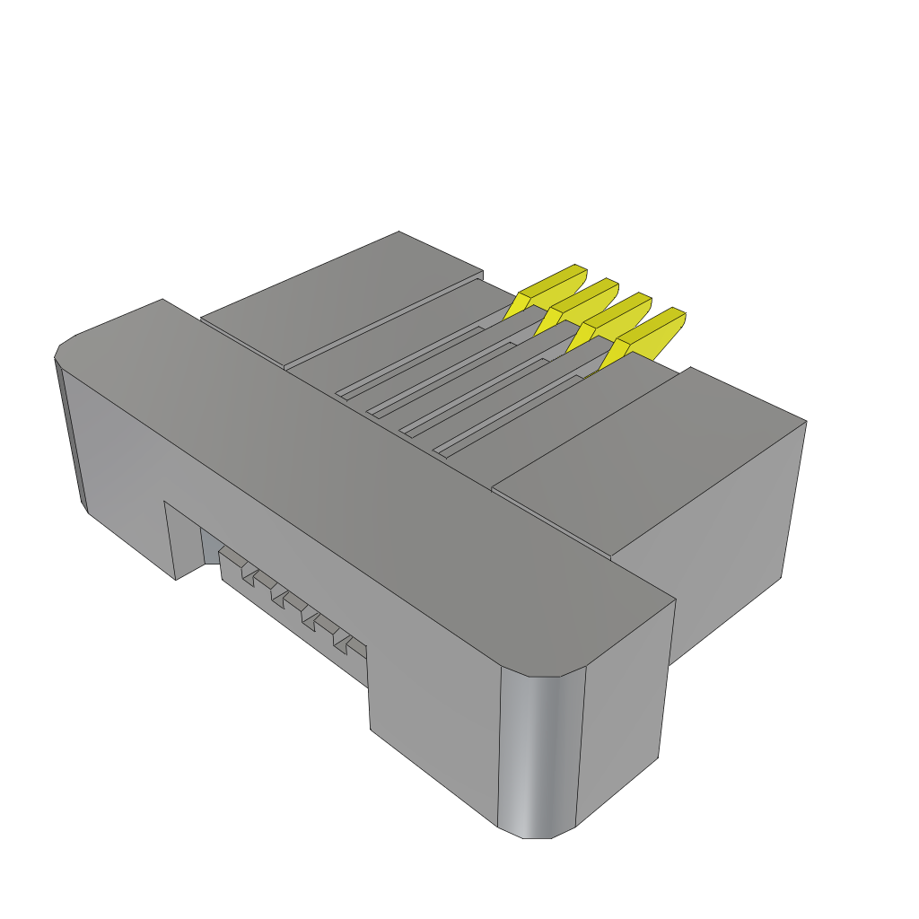 Samtec-ZF5S-04-02-T-WT Steckverbinder, FFC-FPC Conn FFC Connector SKT 4 POS 0.5mm Solder RA SMD Tube