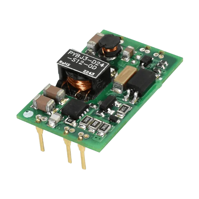 CUI Inc-PYBJ3-D5-S5-OD DC to DC Converter and Switching Regulator Module Module DC-DC 5VIN 1-OUT 5V 0.6A 3W 6-Pin DIP Module Tray