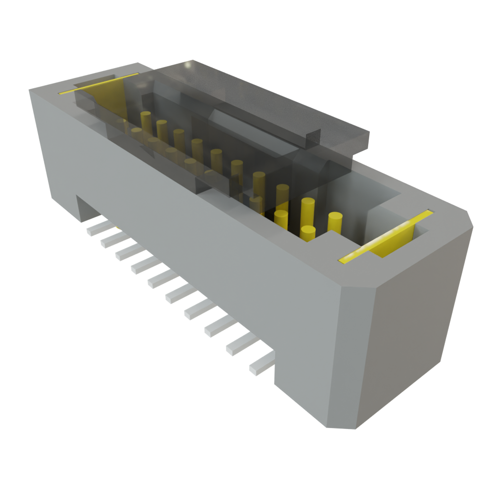 Samtec-TFM-110-02-S-D-WT-P-TR Steckverbinderleisten und Leiterplattenbuchsen Conn Shrouded Header (4 Sides) HDR 20 POS 1.27mm Solder ST Top Entry SMD TIGER EYE™ T/R