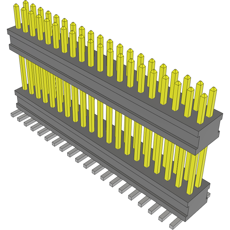 Samtec-FW-20-05-F-D-432-110-A Connector Headers and PCB Receptacles Conn Board Stacker HDR 40 POS 1.27mm Solder ST Top Entry SMD FLEX STACK™ Tube