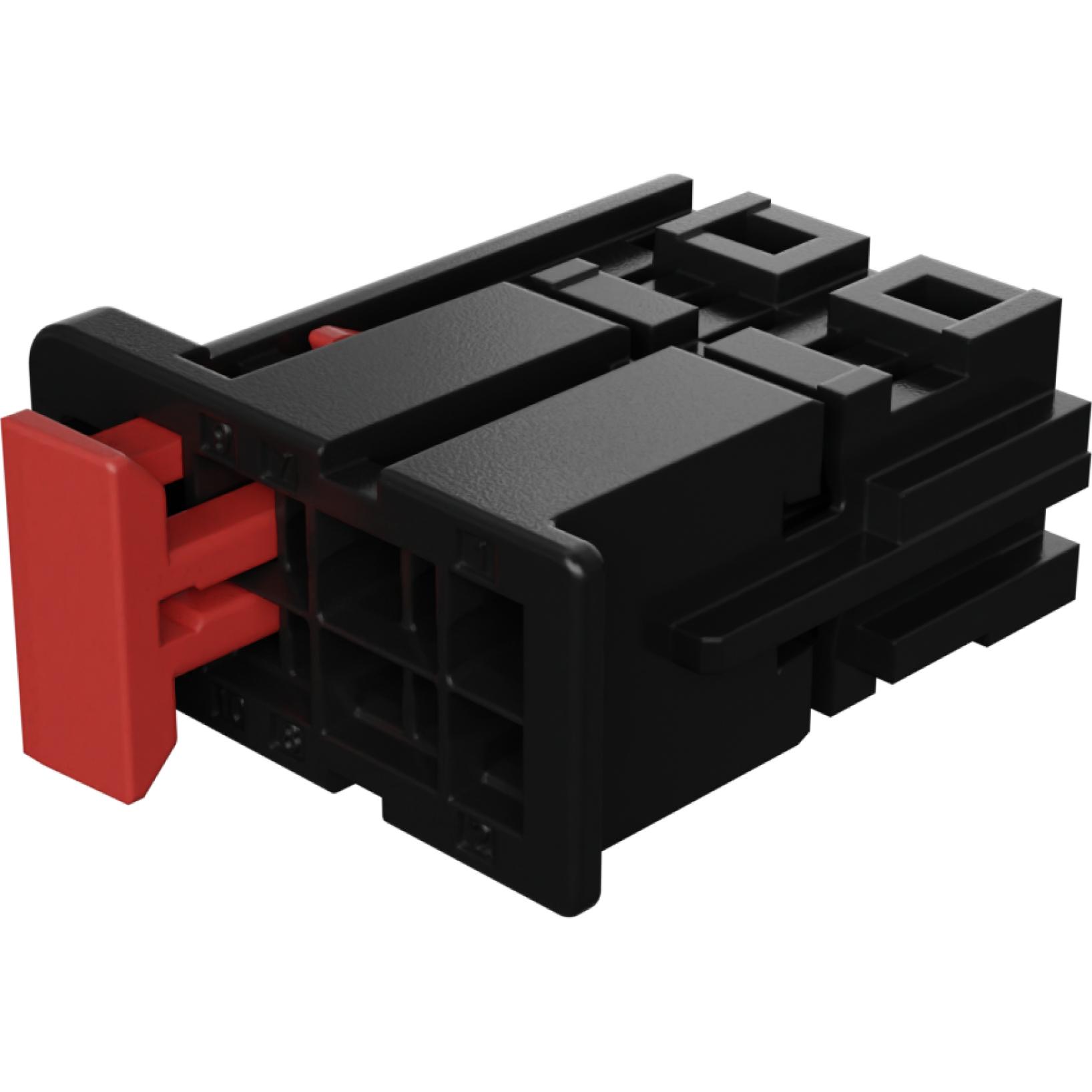 Molex-2058264081 Connector Discrete Wire Housing Conn Housing RCP 8 POS 1.8mm Crimp ST Cable Mount Black Bag