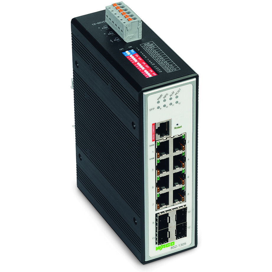 WAGO-852-1305 Interruttori Ethernet Ethernet Switch 8-Port 1000Mbps Box