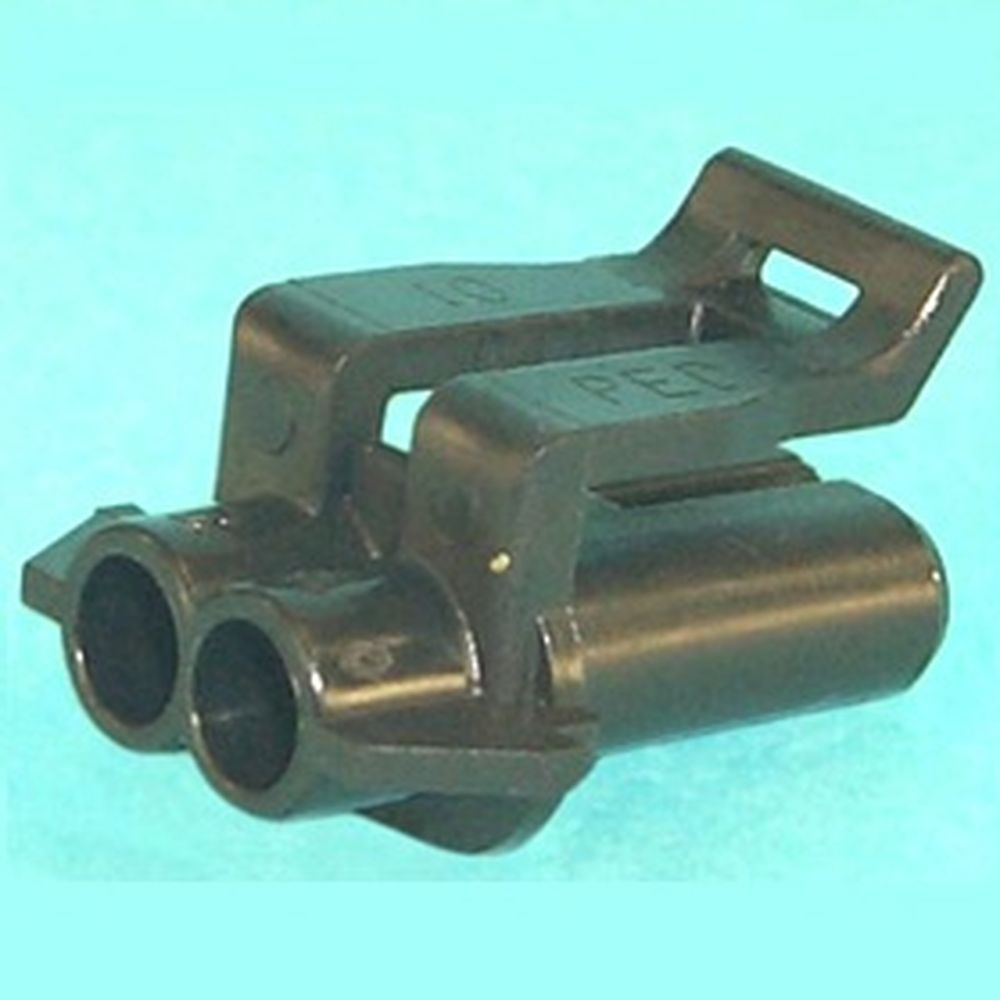 Delphi-12052635 Einzeladersteckverbinder, Gehäuse Conn Housing F 2 POS Crimp ST Cable Mount Black