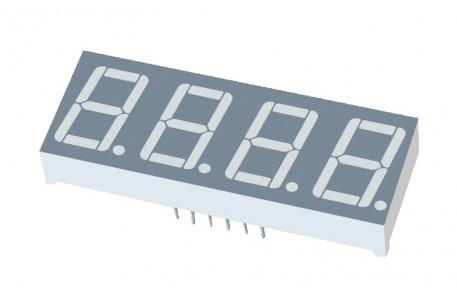 Everlight Electronics-EADCF056RA2 LED-Anzeigen, segmentiert Displays Panel 4DIGIT 32LED Brilliant Red CA 12-Pin DIP Module Tube