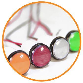 Dialight-557-1705-203F Panel Mount Indicators LED Panel Mount Indicator Uni-Color Yellow 1550mcd 2-Pin