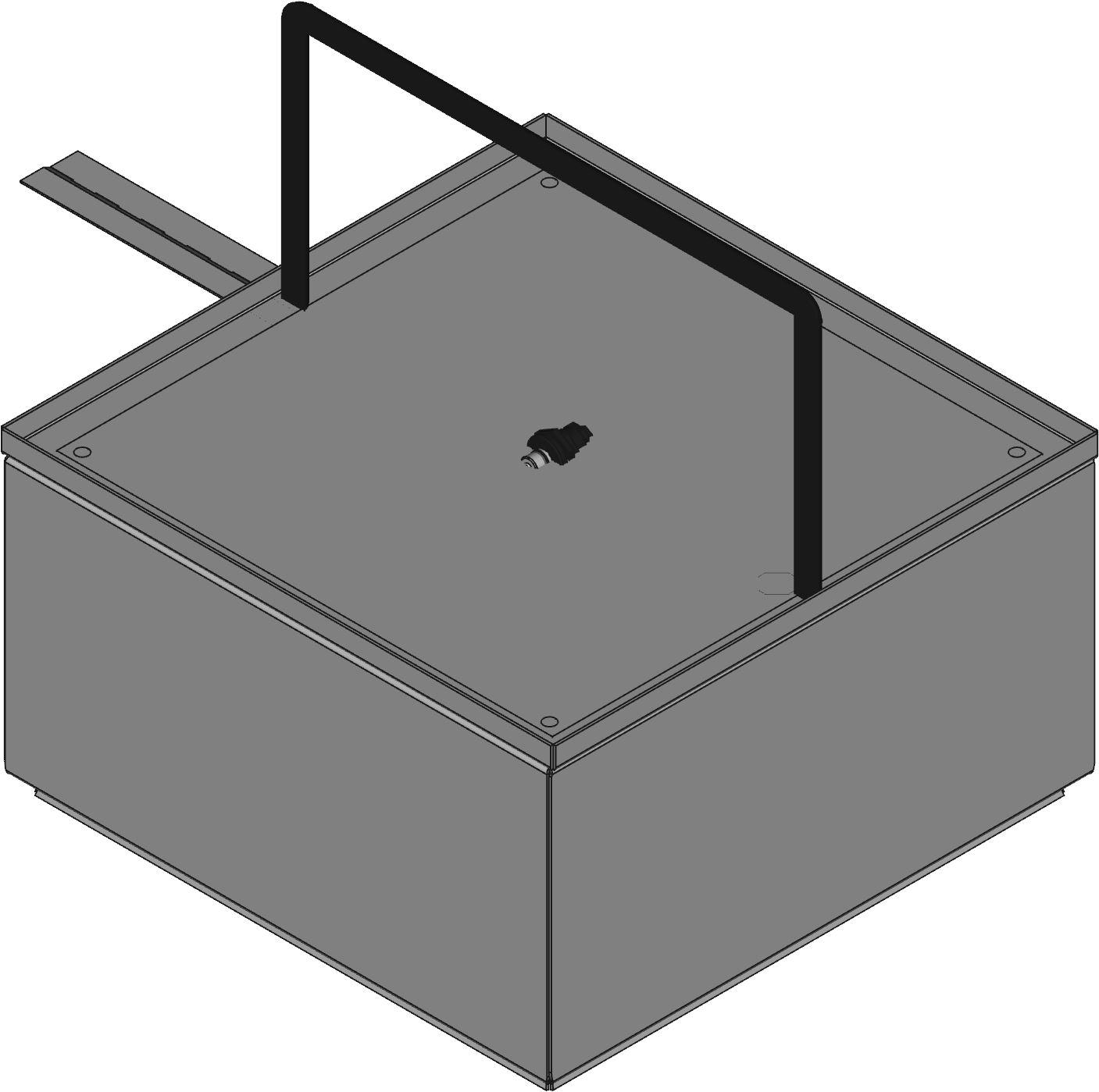 Hammond Manufacturing-EJ12126 Kästen, Gehäuse und Gestelle Gray Steel Bracket Mount Type 4 Junction Box