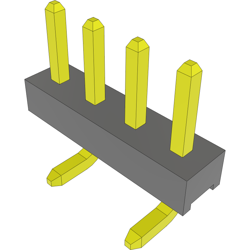 Samtec-TMM-104-01-G-S-SM Connector Headers and PCB Receptacles Conn Unshrouded Header HDR 4 POS 2mm Solder ST Top Entry SMD Tube
