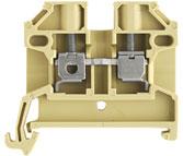 Weidmuller-0380460000 Blocs de raccordement de terminaux Conn Feed-Through Terminal Block 2 POS Screw ST T DIN Rail 20A Klippon®