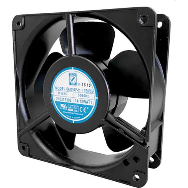 ORION FANS-OA109AP-11-1TBIP55 Blowers and Fans AC Fan Ball Bearing 115V 0.16A 12W 50Hz/60Hz 3100RPM 106CFM 46dB Flange Mount