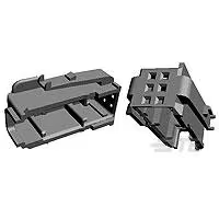 TE Connectivity-953382-3 连接器配件 Connector Accessories 6 POS Cover Polybutylene Terephthalate Green