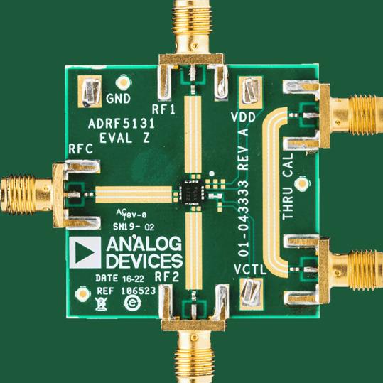 Analog Devices-ADRF5132-EVALZ RF/Drahtlos-Entwicklungsplatinen und Kits ADRF5132 RF Switch Evaluation Board