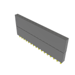 Conn Elevated Socket SKT 16 POS 2.54mm Solder ST Top Entry Thru-Hole Tube