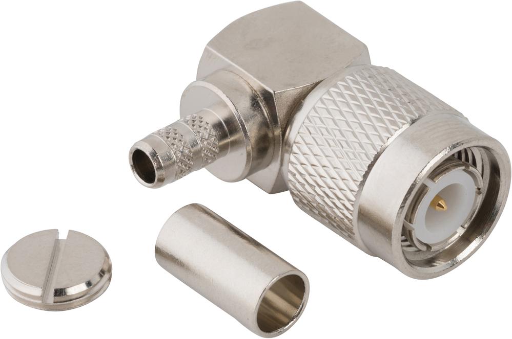 Amphenol RF-031-6156 RF-Steckverbinder Conn TNC 0Hz to 11GHz 50Ohm Crimp RA Cable Mount PL Gold