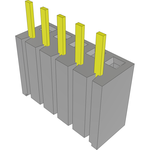 Conn Bottom Mount Socket Strip SKT 5 POS 2.54mm Solder ST Bottom Entry Thru-Hole Bulk