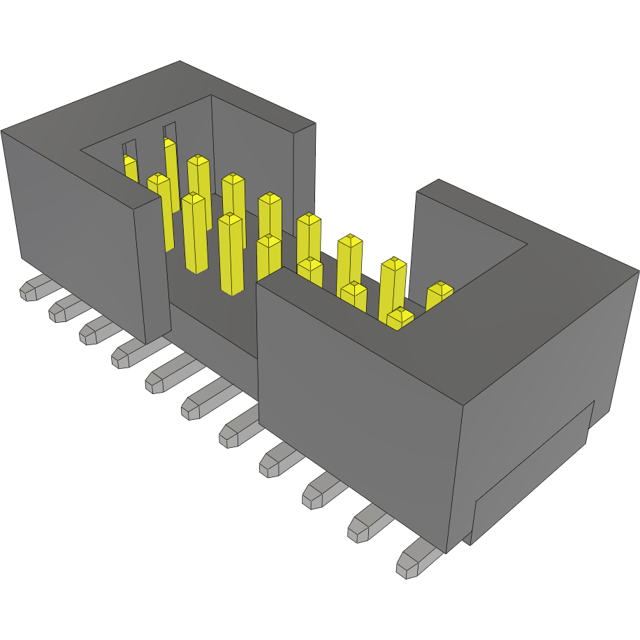 Samtec-FTM-107-03-L-DV-S Piastre connettori e prese PCB Conn Shrouded Header HDR 14 POS 1mm Solder ST Top Entry SMD Tube