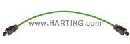 HARTING-09457451175 null Cable Assembly Round Copper Cable 20m 22AWG RJ-45 to RJ-45 4 to 4 POS M-M IDT-IDT