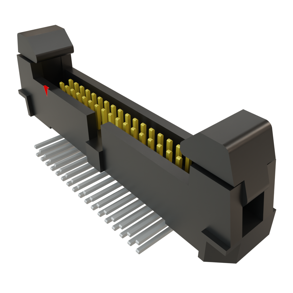 Samtec-EHF-117-01-L-D-RA 连接器插头及 PCB 插座 Conn Ejector Header HDR 34 POS 1.27mm Solder RA Side Entry Thru-Hole Tube