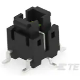TE Connectivity-3-2213819-5 Tastschalter Switch Tactile OFF (ON) SPST Rectangular Button Gull Wing 0.05A 12VDC 200000Cycles 2.55N SMD