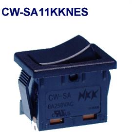 NKK Switches-CW-SA11KKNES Switch Rocker Switch Rocker ON OFF SPST Solder Curved Rocker 6A 250VAC