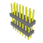 Conn Board Stacker HDR 14 POS 2.54mm Solder ST Top Entry Thru-Hole Bulk