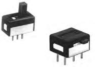 Apem Components-25336NA-6 Schiebeschalter Switch Slide ON ON SPDT Side Slide 1A 30VDC 20000Cycles PC Pins Thru-Hole