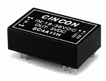 Cincon-EC4A11HM Convertitore da DC a DC e modulo di regolazione della commutazione Module DC-DC 24VIN 1-OUT 5V 1A 6W 11-Pin DIP Module Tube