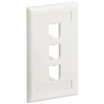 Mini-Comp 4 Position Vertical Faceplate With Label