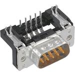 Conn D-Sub M 9 POS 1.37mm Solder RA Thru-Hole 9 Terminal 1 Port