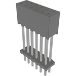 Conn Elevated Socket SKT 12 POS 2mm Solder ST Top Entry Thru-Hole Layer