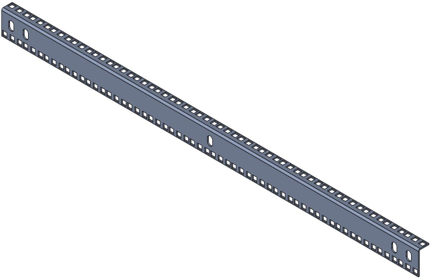 Hammond Manufacturing-CPR35SZPL null Square Hole Punched Mounting Rail, Steel Zinc Plated