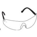 Protective Eyewear, Black Frame, Clear Lens