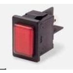 Switch Indicators Neon Lamp Rectangular Quick Connect Panel Mount with Snap-In