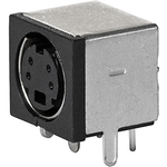 SCHURTER-4850.2410 Steckverbinder, rund Conn Circular DIN SKT 4 POS Solder RA Thru-Hole 4 Terminal 1 Port Box