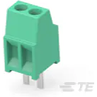 TE Connectivity-282834-2 Connector Terminal Blocks Conn Eurostyle Block 2 POS 2.54mm Solder ST Thru-Hole 10A/Contact