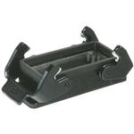 Bulkhead Housing 180° 16B Shell Size Powder Die Cast Aluminum Double Lock Han®