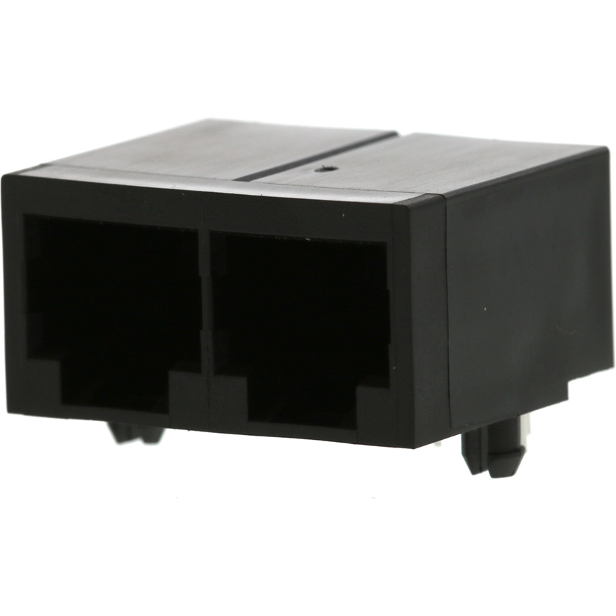 Molex-0432236101 Connector Telephone and Telecom Conn RJ-11 RCP 12 POS 2.54mm Solder RA Thru-Hole 12 Terminal 2 Port Cat 3/Cat 4 Tray